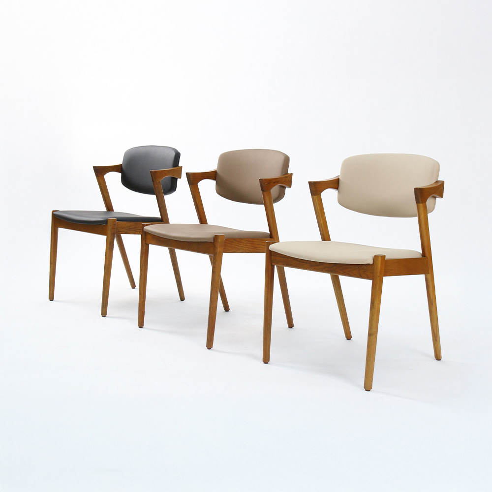 ATC-338, PU 원목 카페의자